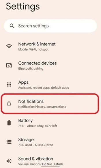 روشن کردن Notification History در اندروید بخش اول