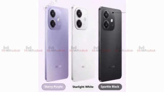 Oppo A3x with Purple, Starlight White, and Sparkle Black