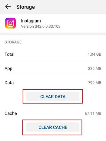 پاک کردن کش و دیتای برنامه مرحله سوم