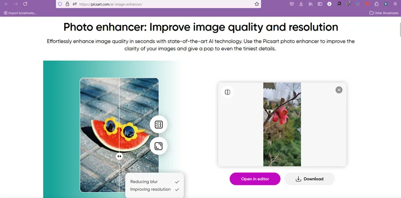 سایت هوش مصنوعی Picsart