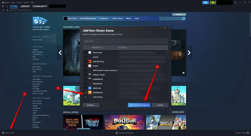 استفاده از Steam community overlay