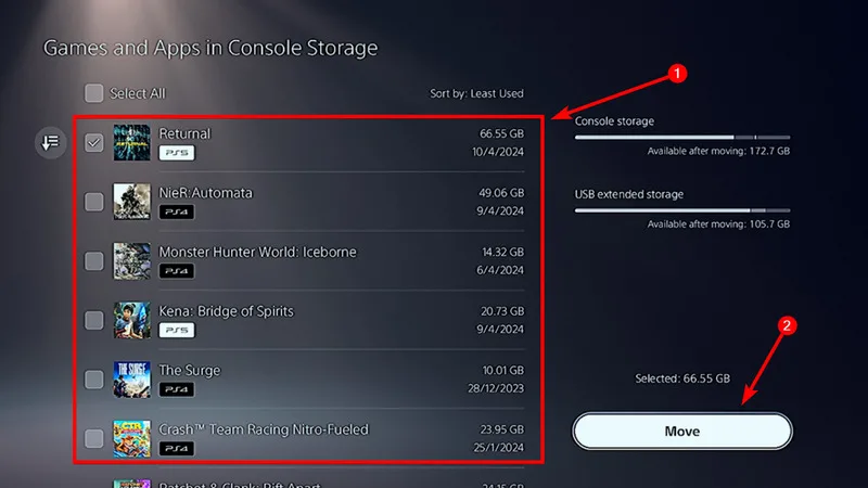 افزایش حافظه ps5