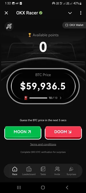 بازی تلگرامی OKX Racer