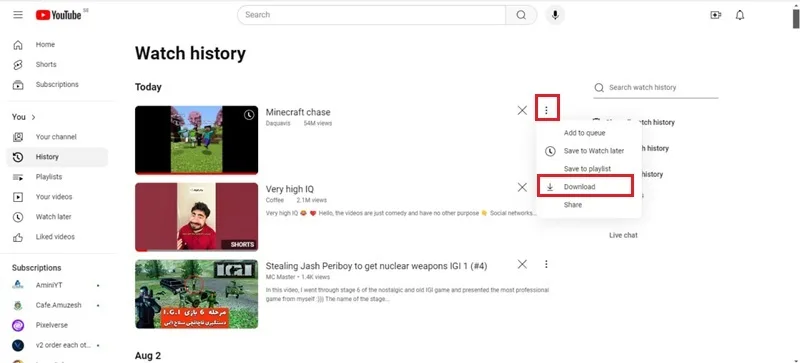 Short video downloader