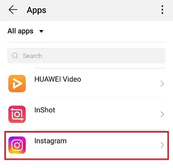پاک کردن منظم کش اینستاگرام در اندروید مرحله دوم
