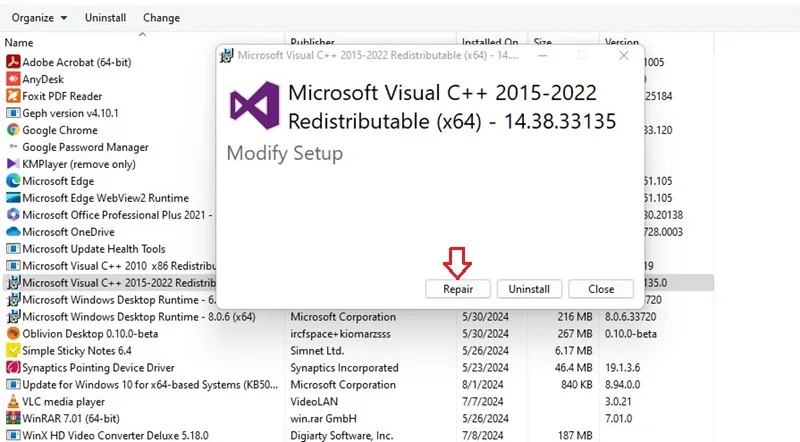 مشکل the code execution cannot proceed