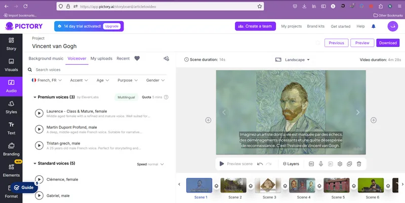 ساخت کلیپ با هوش مصنوعی با سایت PICTORY