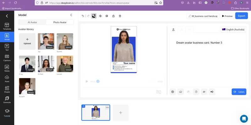 ساخت کلیپ با هوش مصنوعی Deepbrain AI