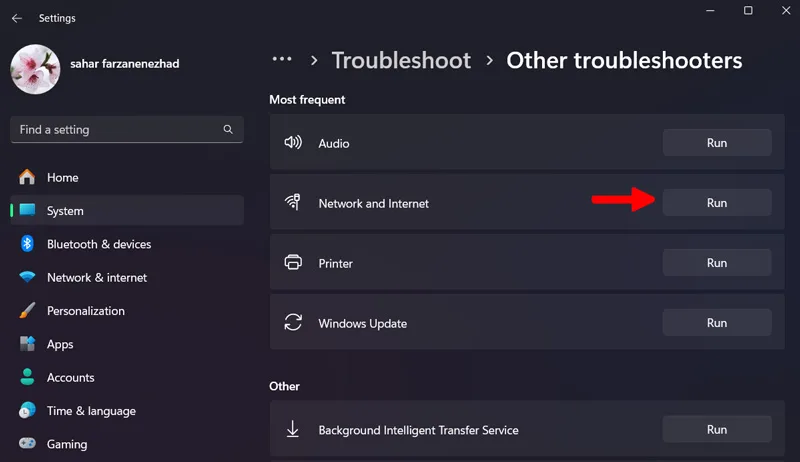 حل مشکل No Internet در ویندوز با عیب یابی