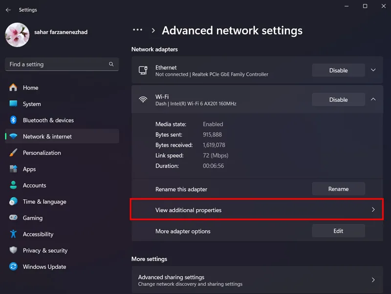بررسی IP نامعتبر در ویندوز