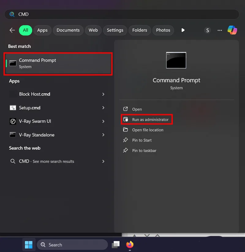 اجرای چند دستور در Command prompt برای رفع مشکل اتصال ویندوز به اینترنت