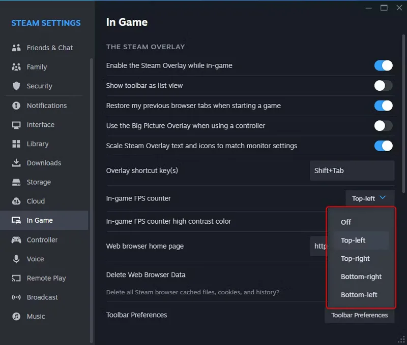 استفاده از پوشش Steam درون بازی