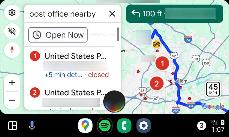 عملکرد دستیار صوتی در Android Auto
