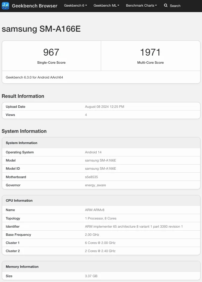 مشخصات سامسونگ Galaxy A16 5G 