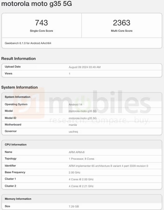 گوشی اقتصادی موتورولا