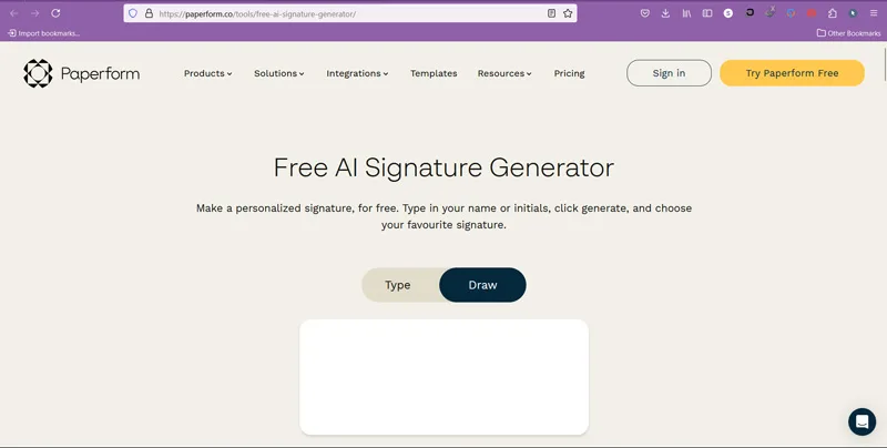 سایت Paperform