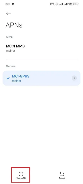 تنظیمات APN (Access Point Name) در اندروید 4