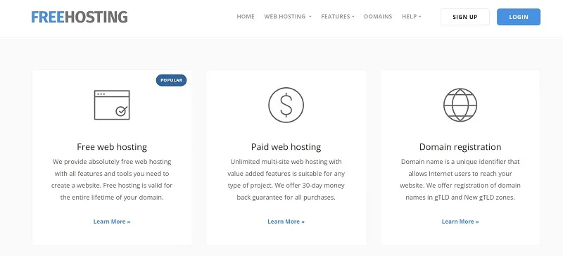 هاست رایگان خارجی FreeHosting