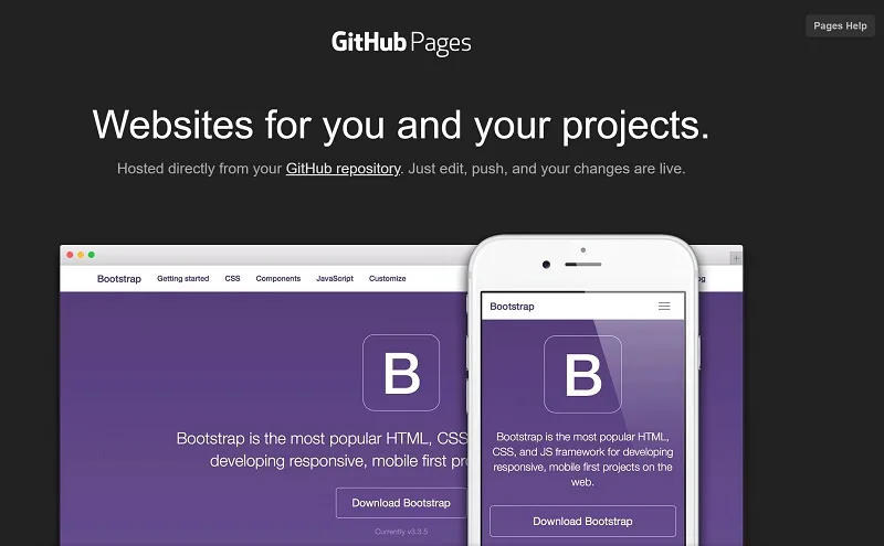 هاست GitHub Pages
