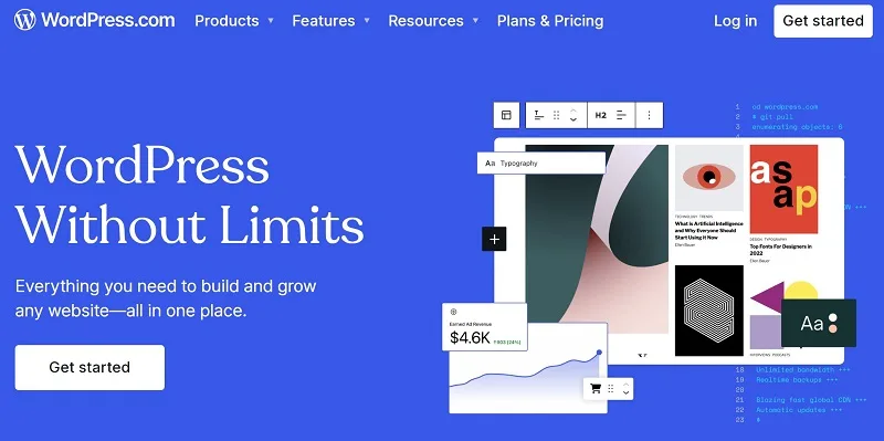 هاست رایگان WordPress.com (Free Plan)
