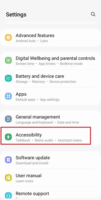 تنظیمات نوتیفیکیشن سامسونگ