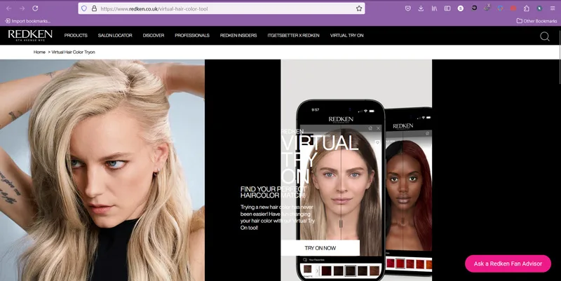 وبسایت REDKEN