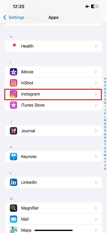 فعال کردن Background App Refresh اینستاگرام در آیفون 2