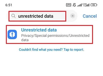 در اندروید ویژگی Unrestricted Data Access را فعال کنید 1