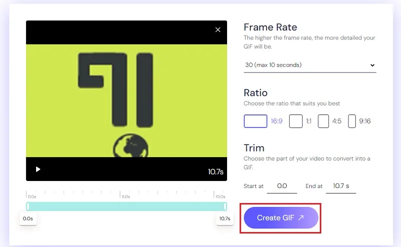 استفاده از Canva برای تبدیل فیلم به گیف 2