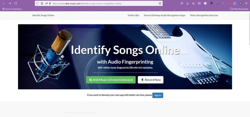 با سایت Identify Songs Online دنبال یه آهنگ میگردم