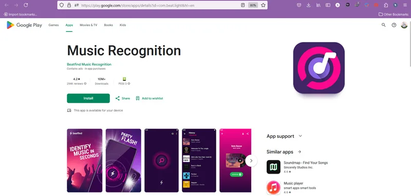 اپلیکیشن Music Recognition