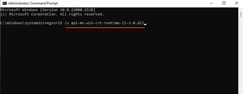 ارور api-ms-win-crt-runtime-l1-1-0.dll ویندوز 10