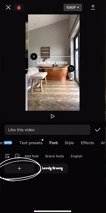 افزودن فونت های دلخواه در برنامه CapCut 