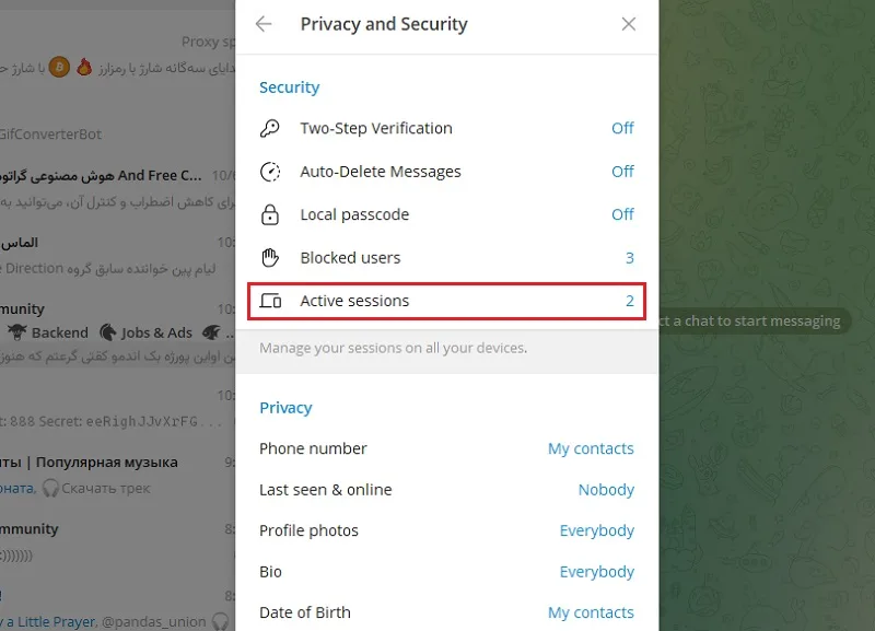 بررسی هک شدن تلگرام در دسکتاپ 4