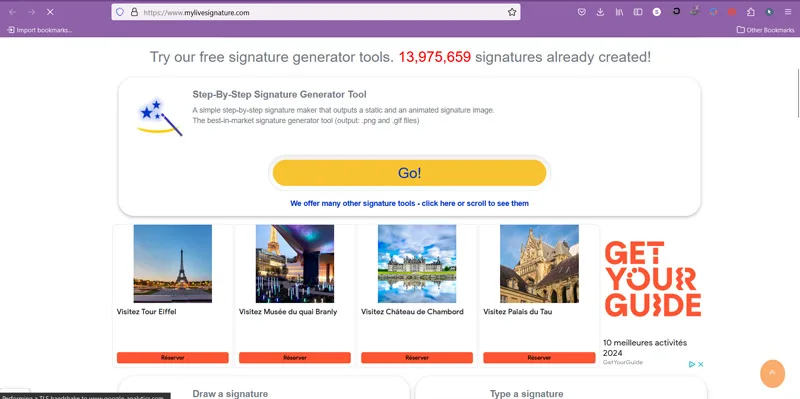 بهترین سایت امضا ساز My Live Signature