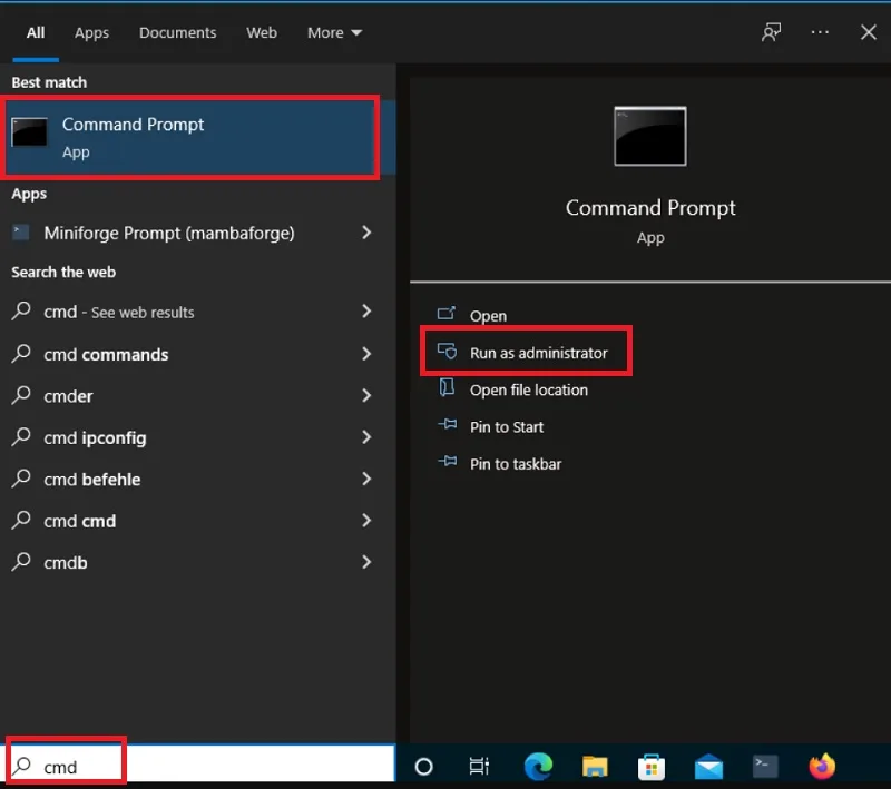 باز نشدن تنظیمات ضروری ویندوز 11 و حل آن با Command Prompt