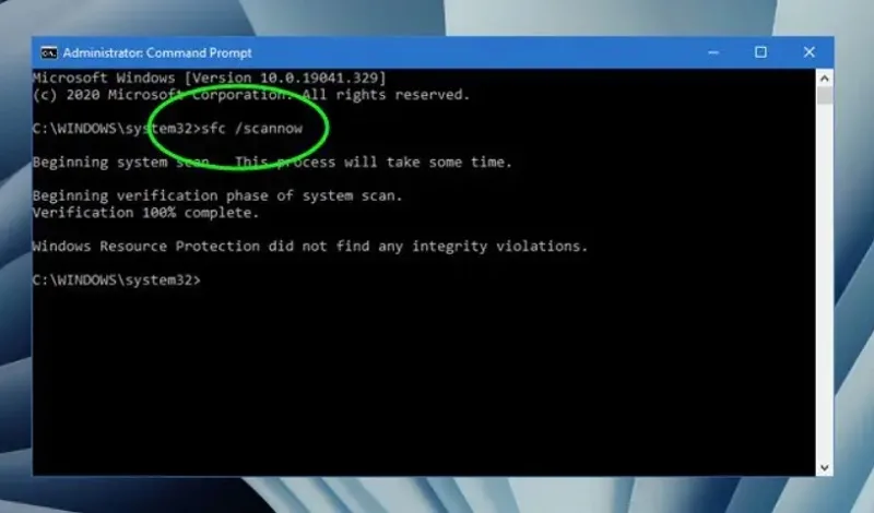 حل مشکل باز نشدن Settings در ویندوز 11 با اسکن SFC
