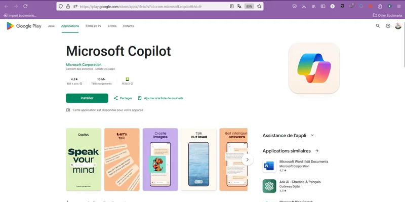 برنامه های هوش مصنوعی اندروید Microsoft Copilot