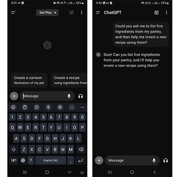 برنامه های هوش مصنوعی اندروید ChatGPT