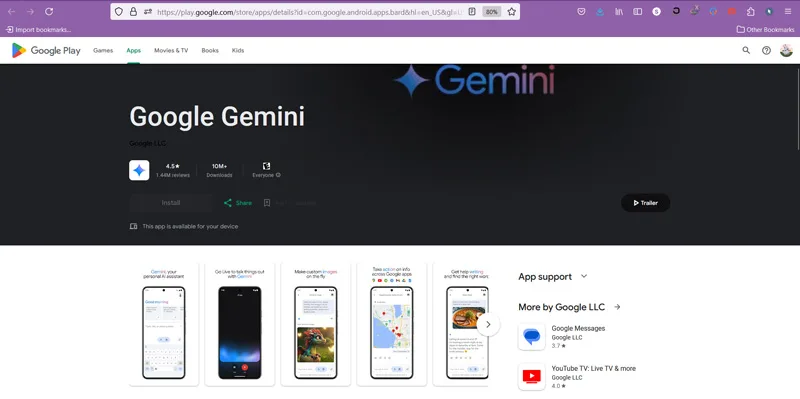 هوش مصنوعی Google Gemini برای اندروید