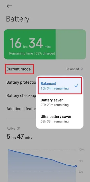 غیرفعال کردن Battery Saver در اندروید 2