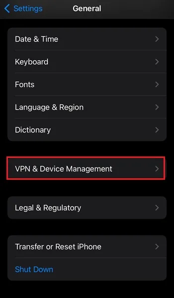 فعال سازی منوی مخفی developer options آیفون