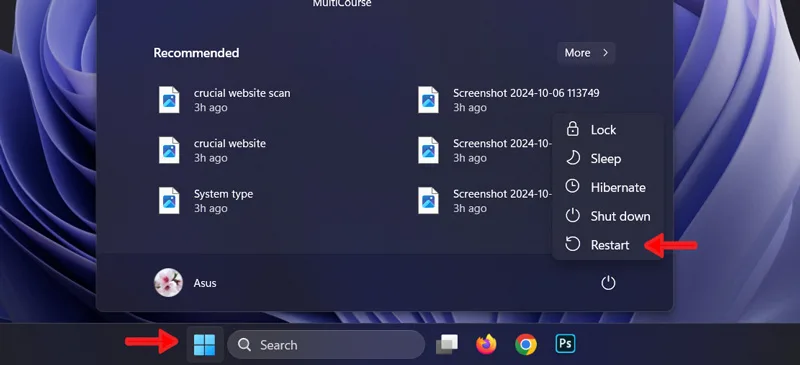 افزایش رم کامپیوتر به صورت مجازی با ریستارت کردن آن