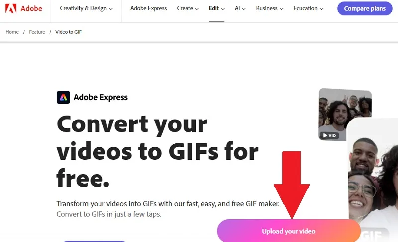 استفاده از Adobe برای تبدیل فیلم به گیف 1