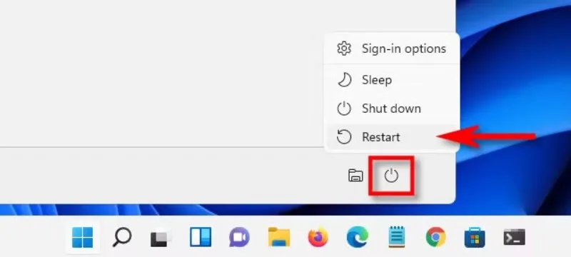 حل مشکل باز نشدن Settings در ویندوز 11 با ری استارت