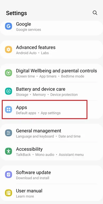 تنظیمات نوتیفیکیشن سامسونگ