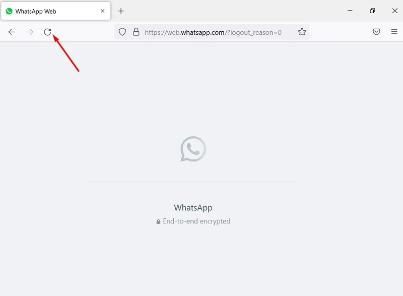 حل مشکل اتصال واتساپ وب با لود مجدد صفحه
