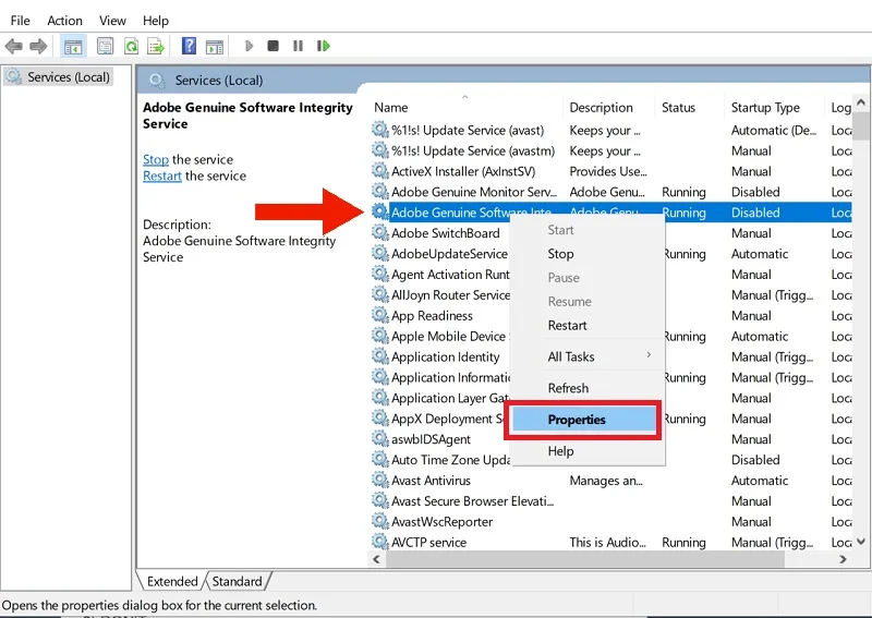 غیرفعال‌سازی Adobe Genuine Software Service و حل مشکل لایسنس adobe acrobat pro