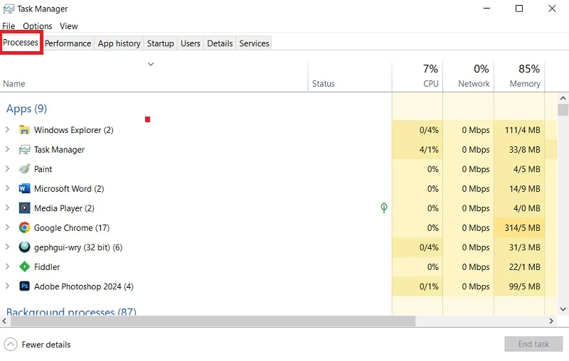 حل مشکل لایسنس photoshop در task manager