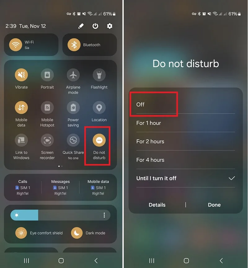 غیر فعال‌سازی حالت Do Not Disturb برای حل مشکل درخواست دوستی در کالاف دیوتی